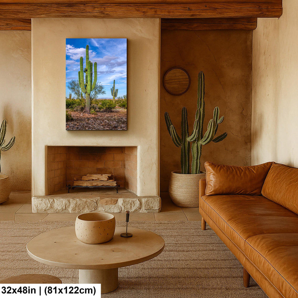 Tall Saguaros in the Sonoran Desert, Casa Grande Arizona, Photography Wall Art