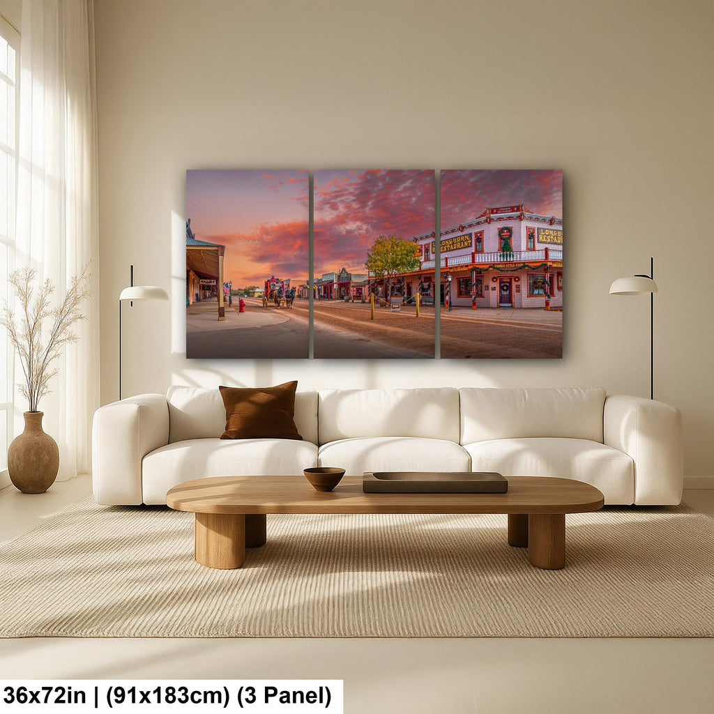 Tombstone Arizona Allen Street Sunset Historic Old West Wall Art Photography