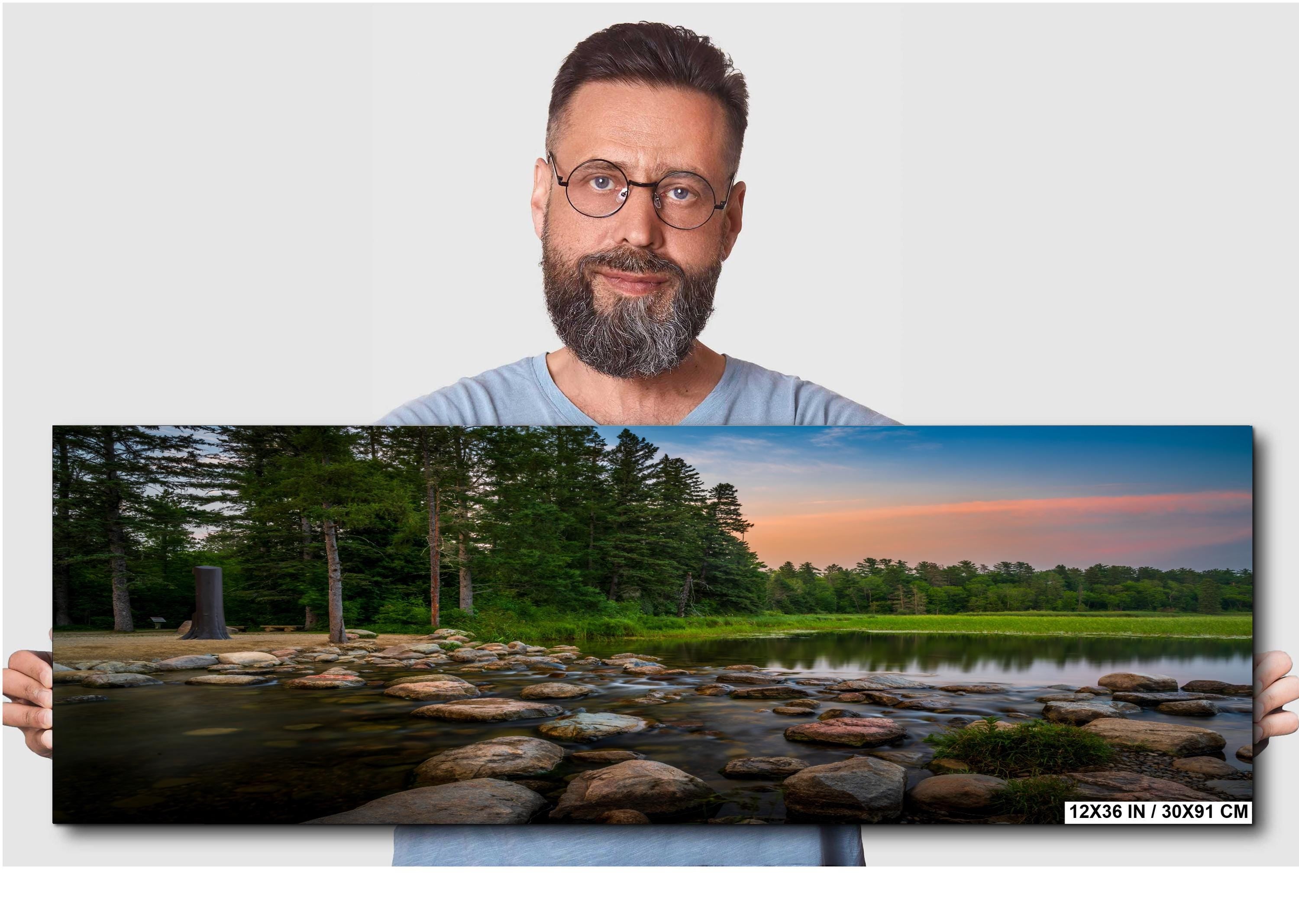 Itasca State Park Sunset: Minnesota Lake Photography Wall Art