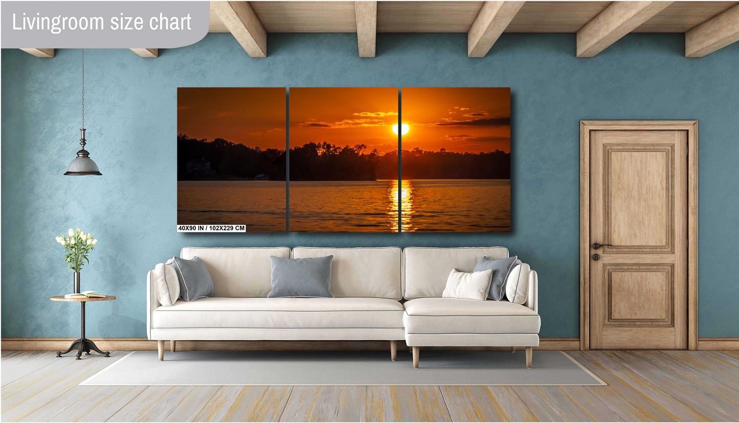 Moments Before Sundown on Lake Keowee South Carolina Print Wall Art Photography Aluminum/Acrylic/Metal/Canvas Nature Home Decor Photography