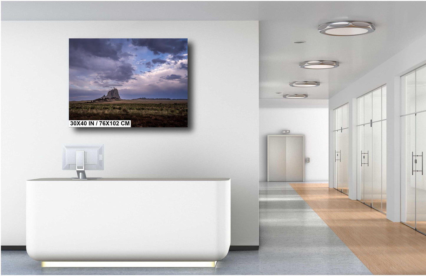 Shiprock New Mexico: Monadnock Desert Landscape Photography Wall Art