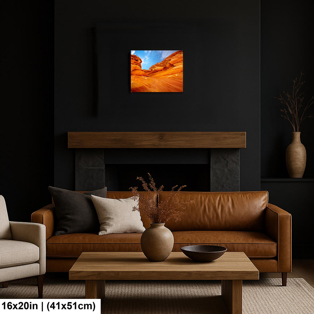 Northern Arizona Swirling Red Sandstone Formations Photography Print, Southwest Desert Wall Art