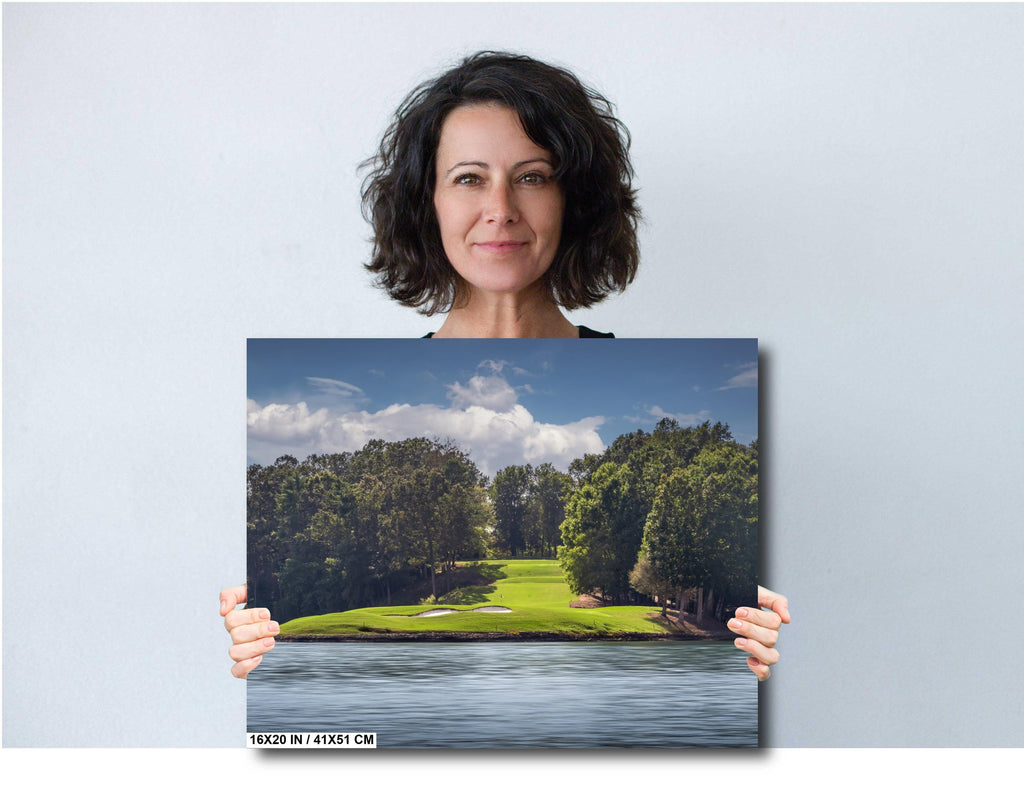 Gorgeous Golf Green at The Cliffs at Keowee Vineyards Seen From Lake Keowee South Carolina Print Wall Art Aluminum/Acrylic/Metal/Canvas