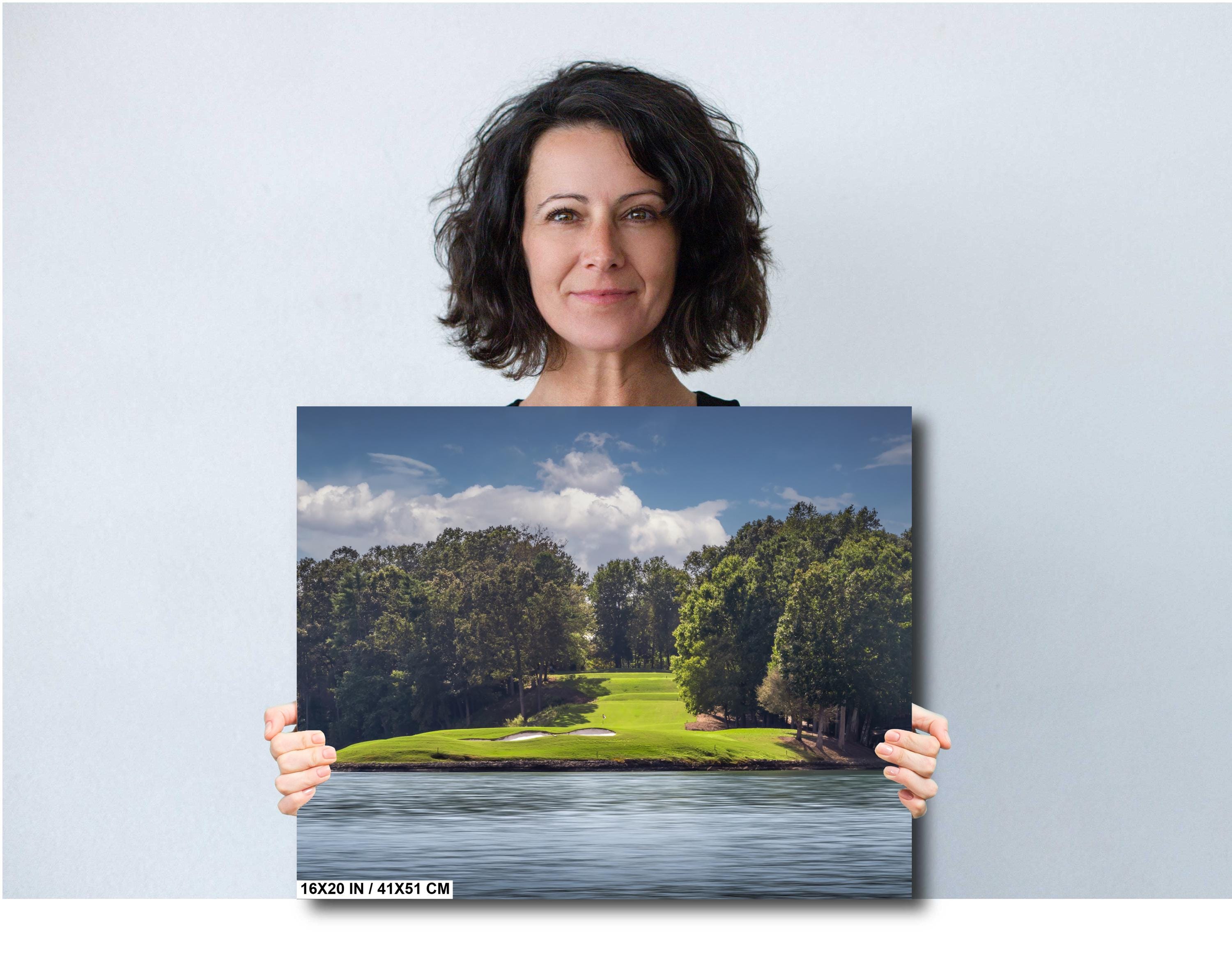 Gorgeous Golf Green at The Cliffs at Keowee Vineyards Seen From Lake Keowee South Carolina Print Wall Art Aluminum/Acrylic/Metal/Canvas