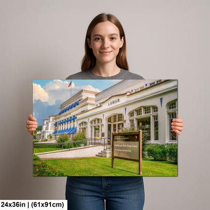 Lamar Bathhouse Row Emporium, Hot Springs National Park Arkansas, Photography Print Wall Art