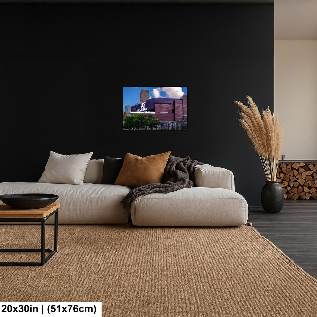 Target Center with Minneapolis Skyline, Arena Wall Art, Timberwolves and Lynx Home Photography Print