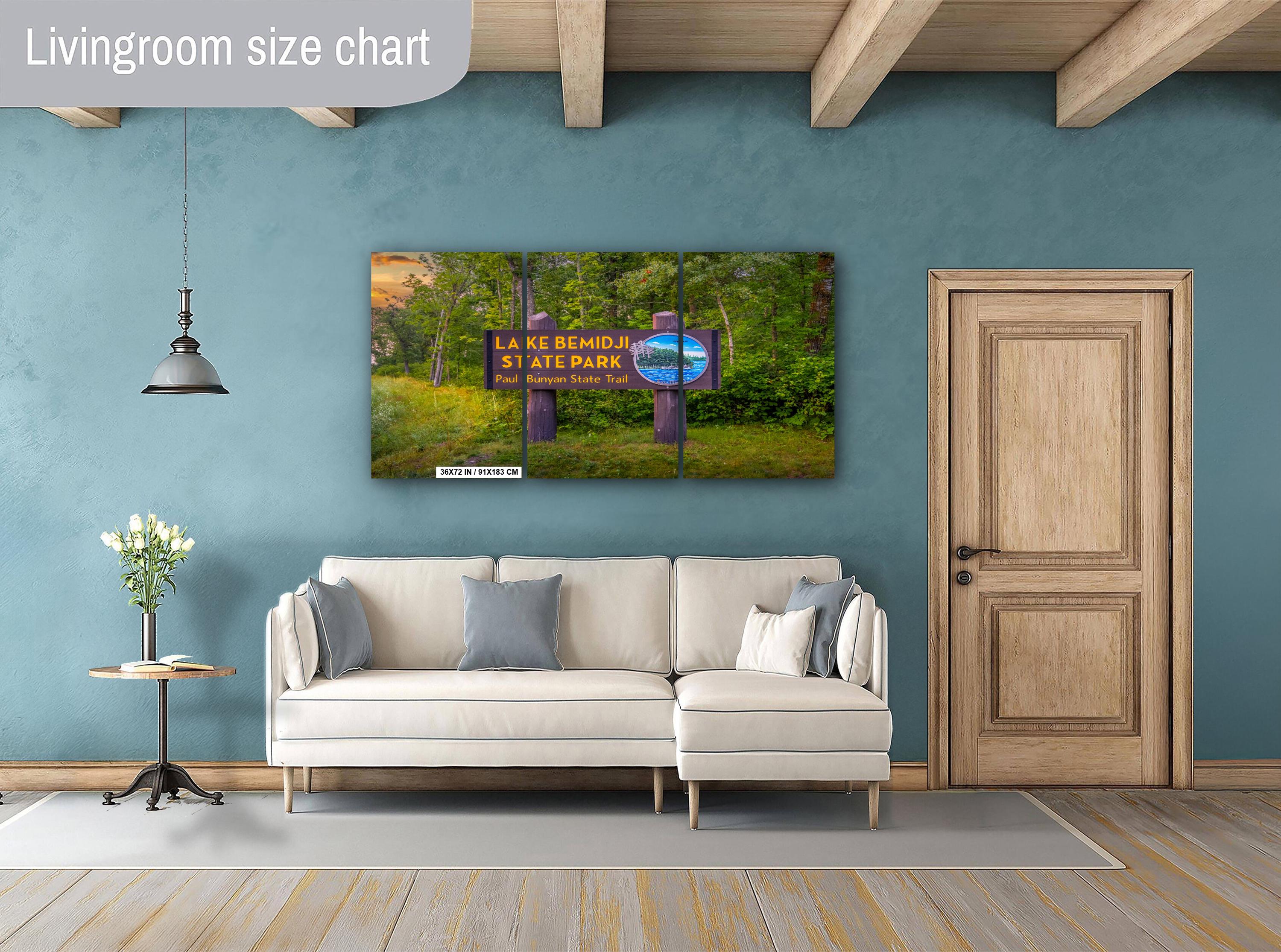 Lake Bemidji State Park Sign: Minnesota Forest Photography Wall Art