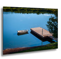 Oregon Lake Rowboat Print: Calm Water Reflection, Pacific Northwest Art