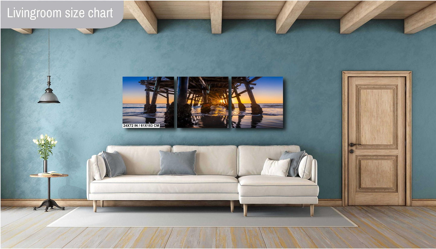 San Clemente Pier Sunset Print: California Seascape Wall Art