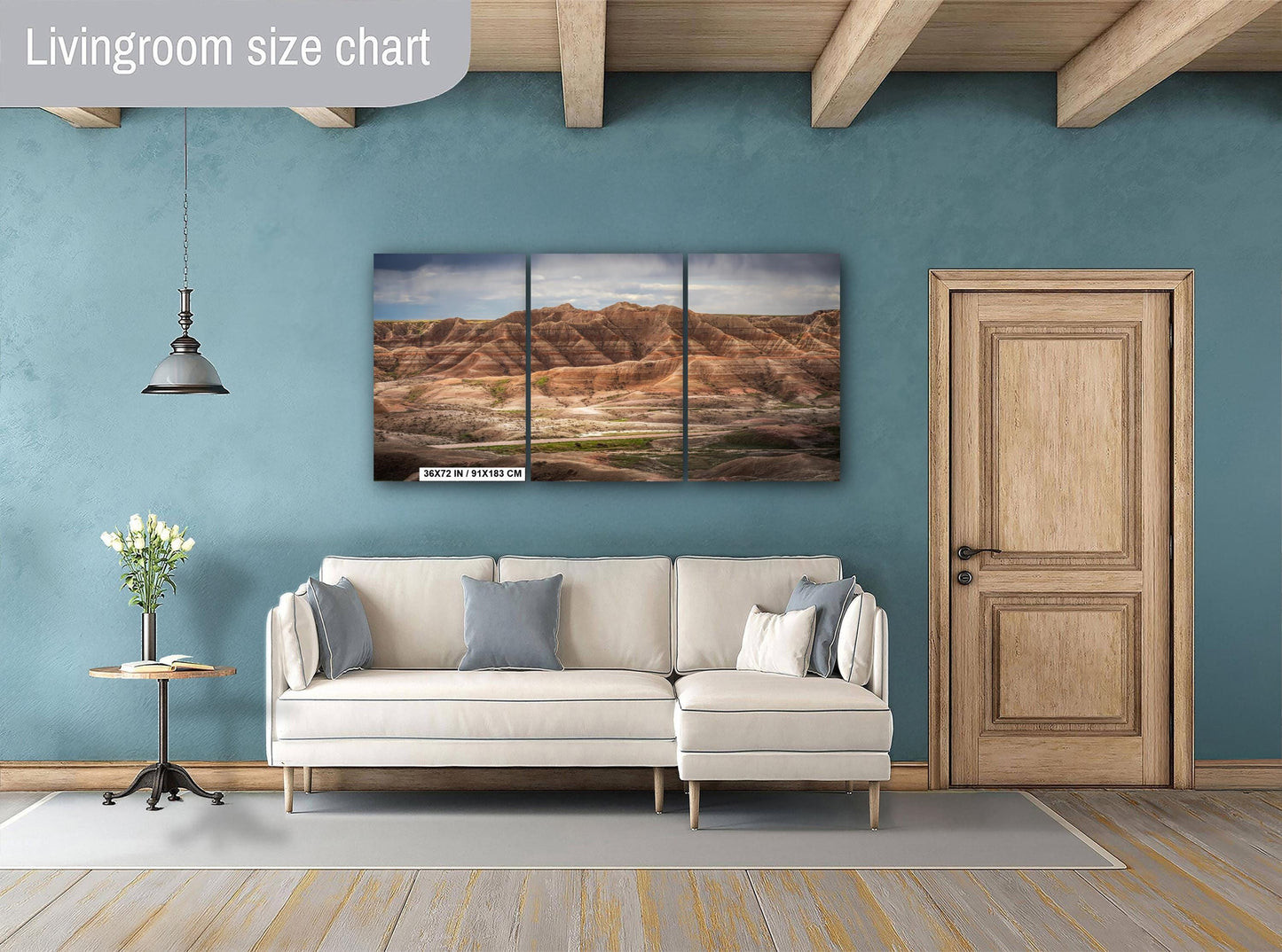 Badlands National Park SD Highway 240 Vista Layered Buttes South Dakota Photo Print, Desert Landscape Wall Art Decor, Acrylic Metal Canvas