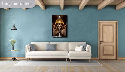 Pennsylvania State Capitol Hallway: Historic Building Wall Art Print Downtown Harrisburg Landmark Photography Aluminum/Acrylic/Metal/Canvas