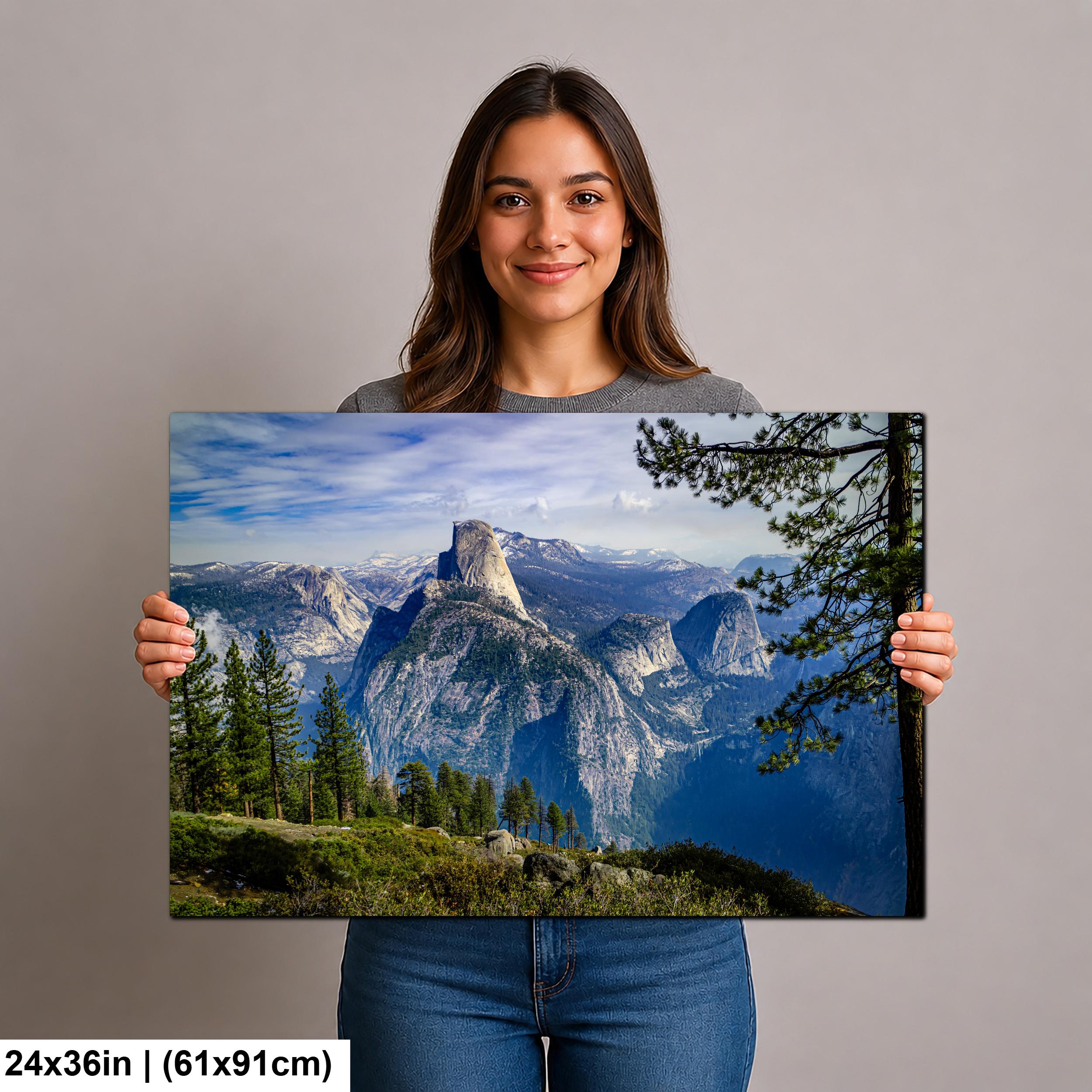 Half Dome from Glacier Point Yosemite National Park California Photography Print Mountain Landscape Wall Art
