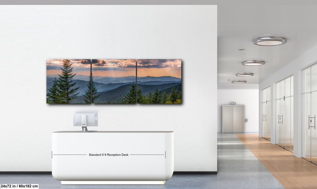 Ridge After Ridge: Great Smoky Mountains Tennessee Landscape Photo Wall Art
