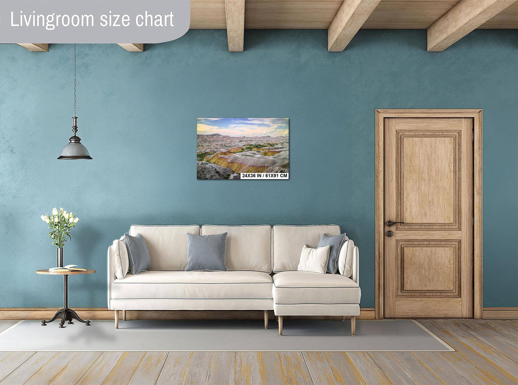 Badlands National Park: Yellow Mounds Overlook Landscape Photography Wall Art