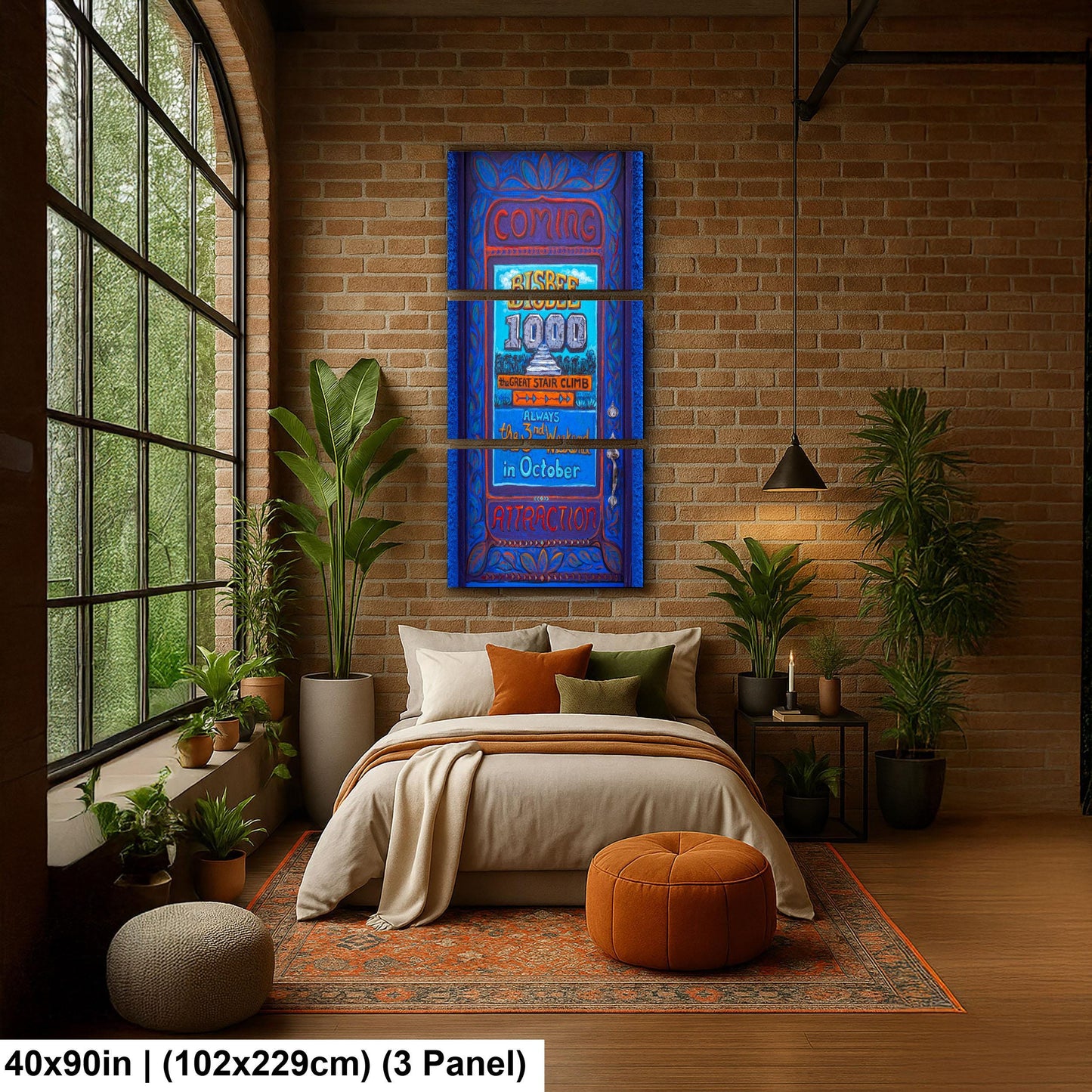 Bisbee Arizona Door Mural Colorful Stair Climb Photography Wall Art