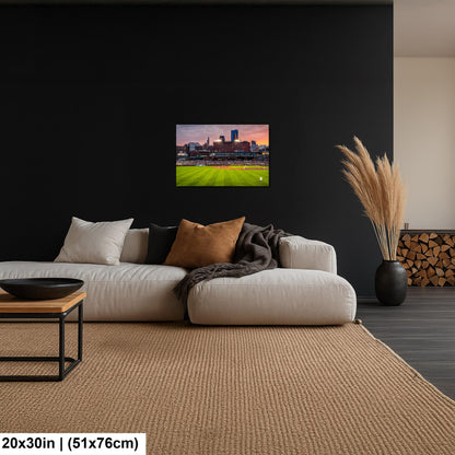 St. Paul Saints Baseball CHS Field Twilight Photography Print, Downtown Minnesota Stadium Art, Urban Ballpark Decor
