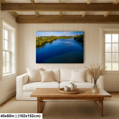 Selma Alabama River Bridge Reflection Photography Wall Art