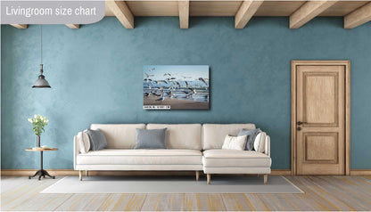 Seagulls of Anna Maria Island Beach, Florida Print Wall Art Bird Wildlife Photography Aluminum/Acrylic/Metal/Canvas Coastal Seascape Decor