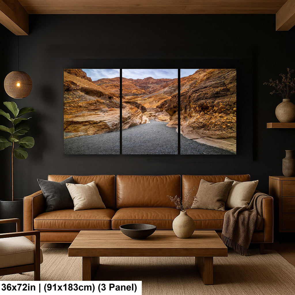 Golden Canyon Trail Death Valley Photography Print, California Desert Landscape Wall Art, Southwest Geology Decor