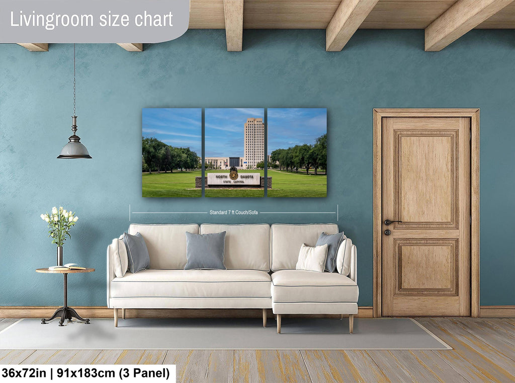 North Dakota State Capitol Tower, Bismarck Skyscraper Design Photography Wall Art