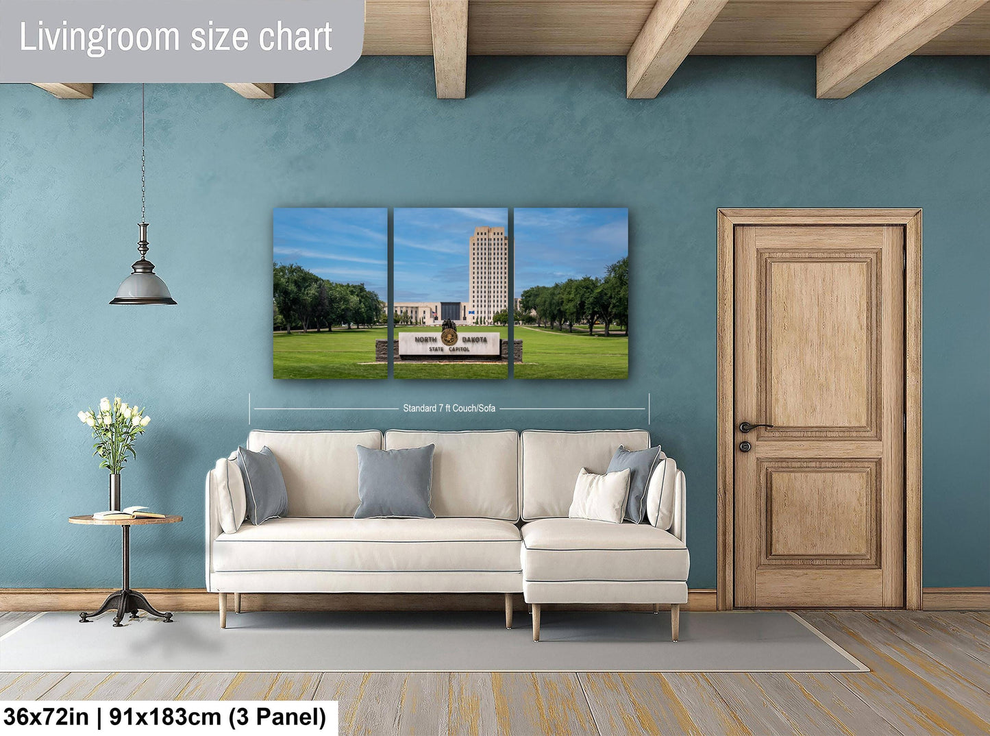 North Dakota State Capitol Tower, Bismarck Skyscraper Design Photography Wall Art
