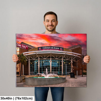 University of South Carolina Basketball Arena Print: A'ja Wilson Statue, Gamecocks Photography