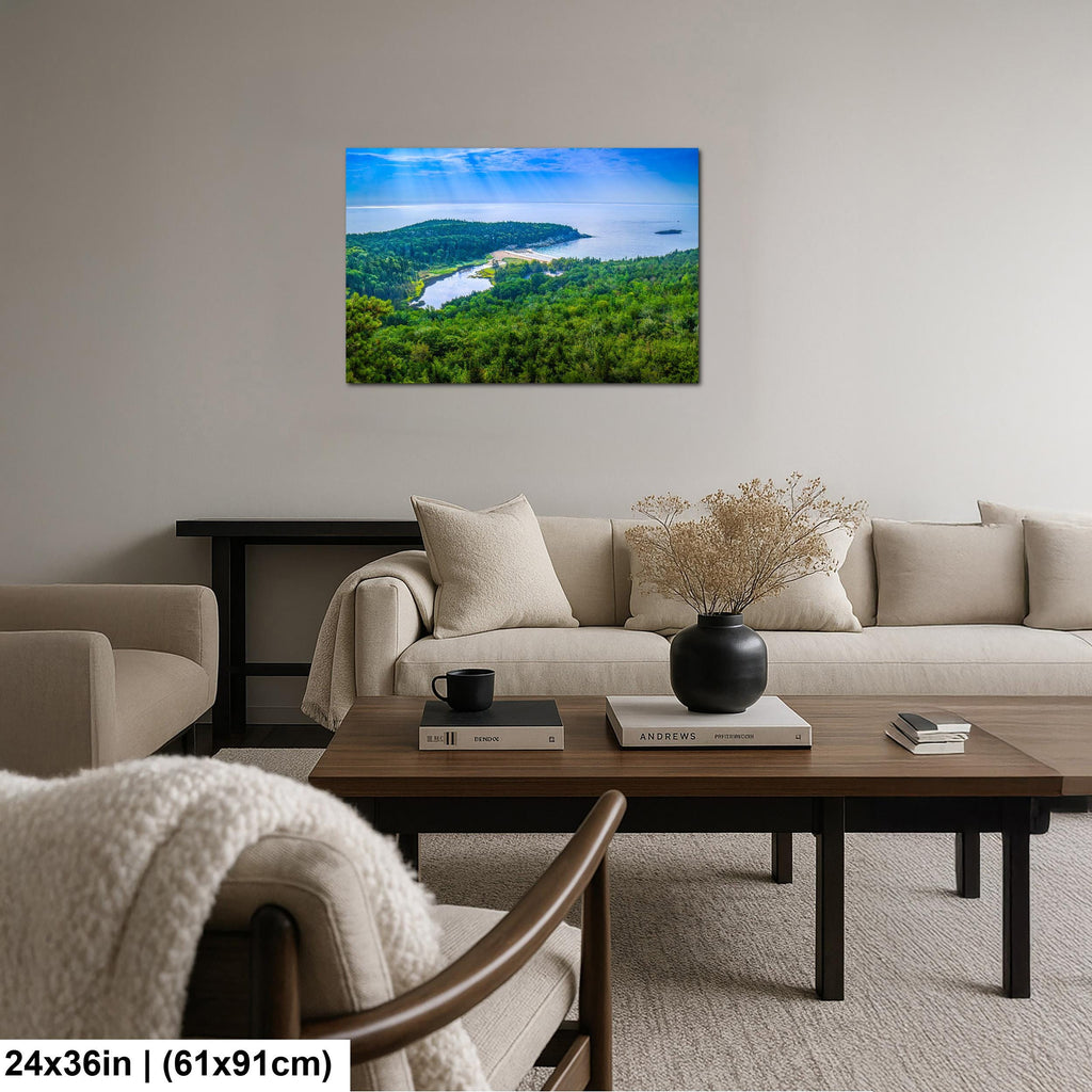 Sand Beach Cove: Acadia National Park Maine Seascape Photography Wall Art