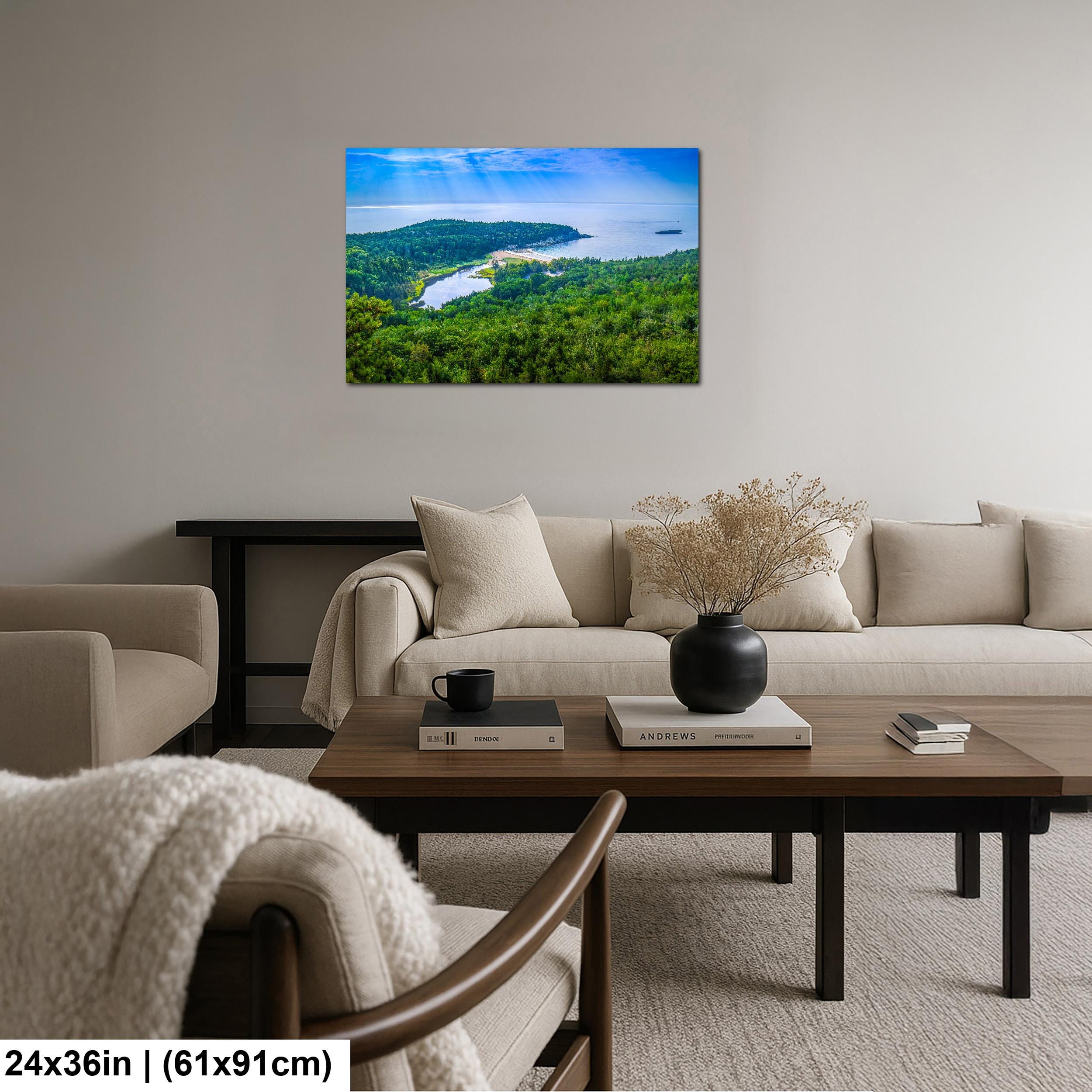 Sand Beach Cove: Acadia National Park Maine Seascape Photography Wall Art