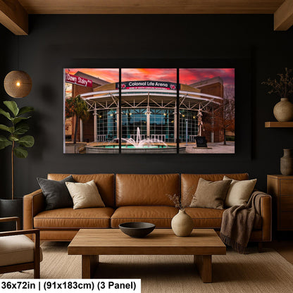 University of South Carolina Basketball Arena Print: A'ja Wilson Statue, Gamecocks Photography