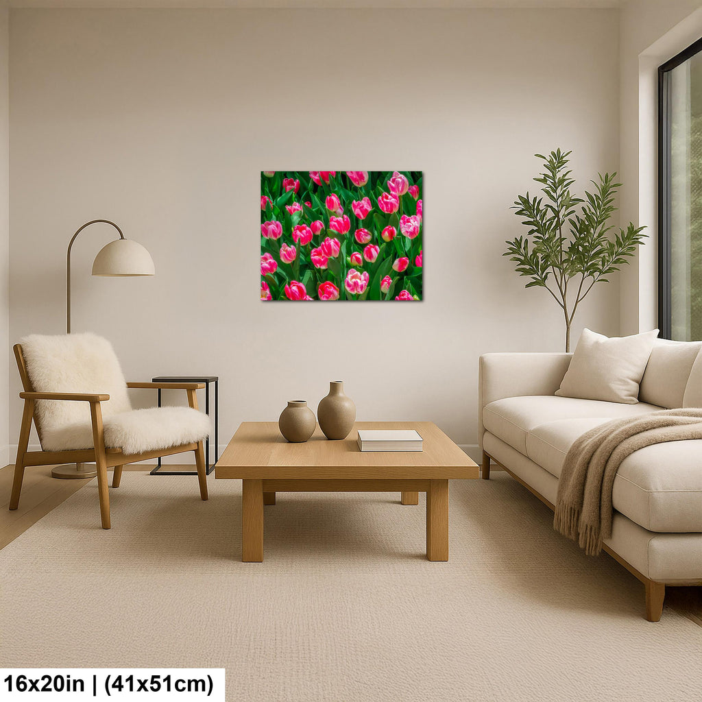 Pink Harmony: Pink Tulips Las Vegas Nevada Flower Photography Wall Art