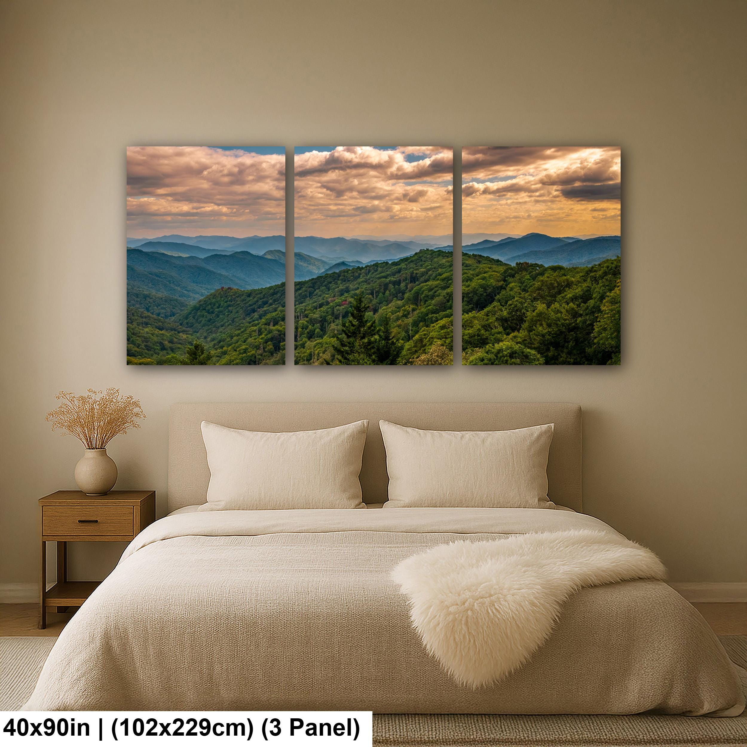 Distant Highlands: Great Smoky Mountains Tennessee Landscape Photo Wall Art