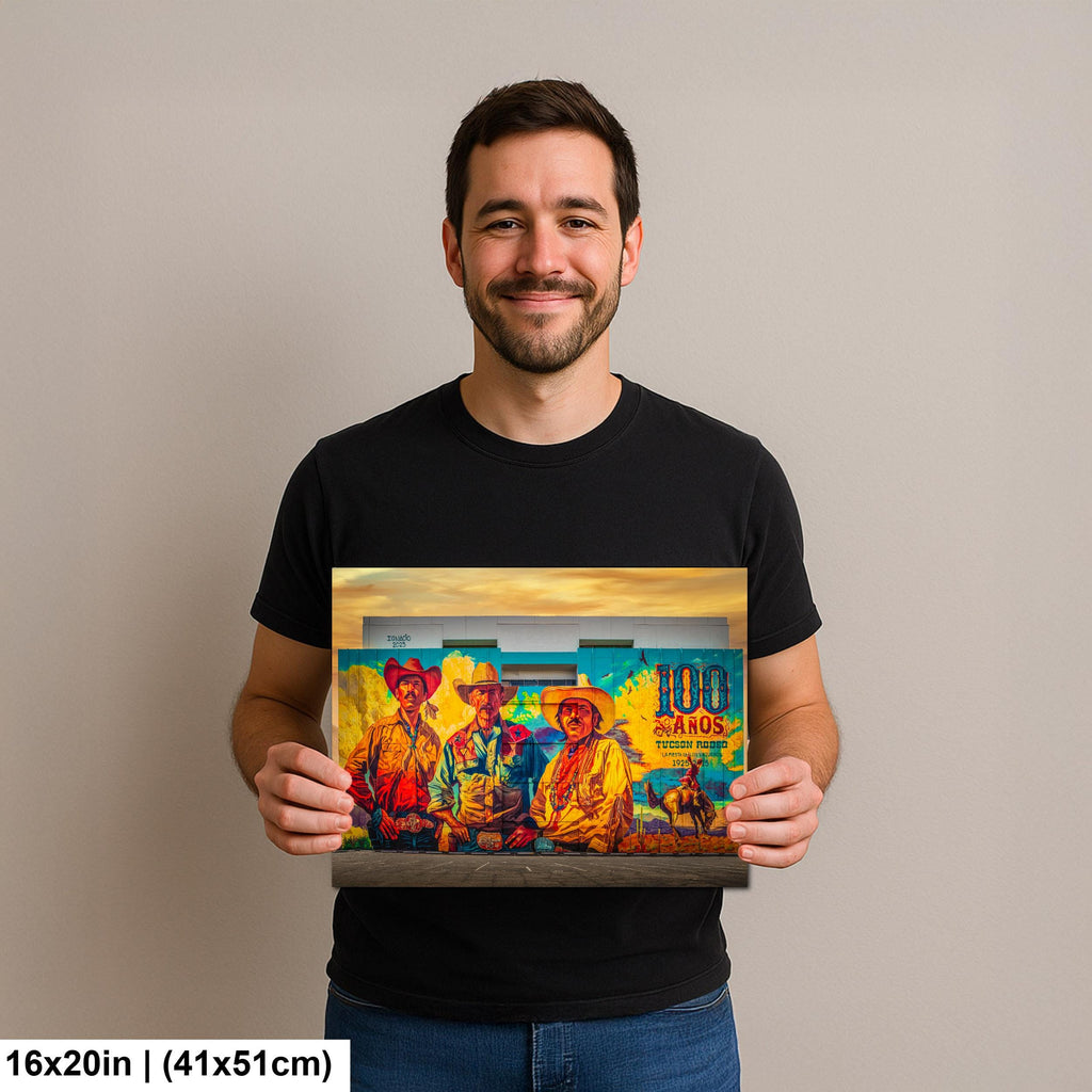 Tucson Mural - Tucson Rodeo Centennial Mural, Photography Print Wall Art