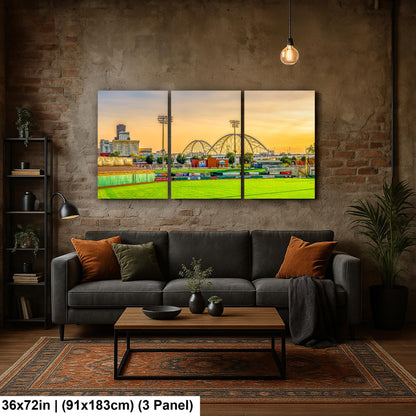 Travelers Baseball Field Panorama Print, North Little Rock Arkansas Wall Art