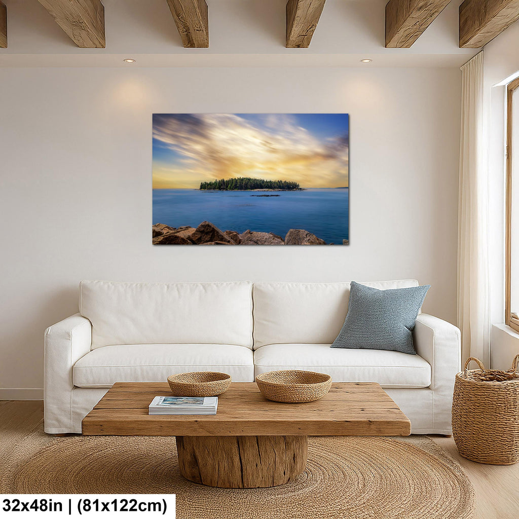 Schoodic Peninsula: Acadia National Park Maine Sunset Photography Wall Art
