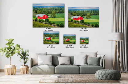 Gettysburg Red Barn Print: McLean Farm, Adams County Pennsylvania Wall Art