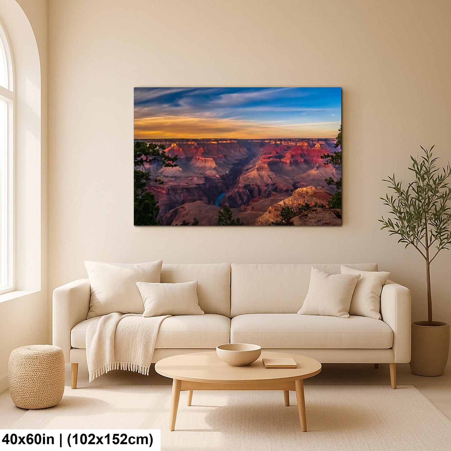 Grand Canyon Sunset Panorama – Colorado River Arizona Photography Wall Art