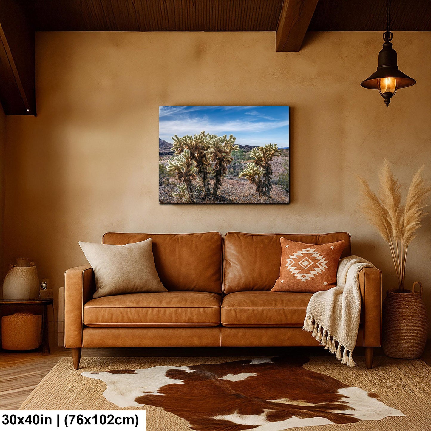 Teddy Bear Cholla Cactus Sonoran Desert Arizona Photography Print, Southwest Wall Art
