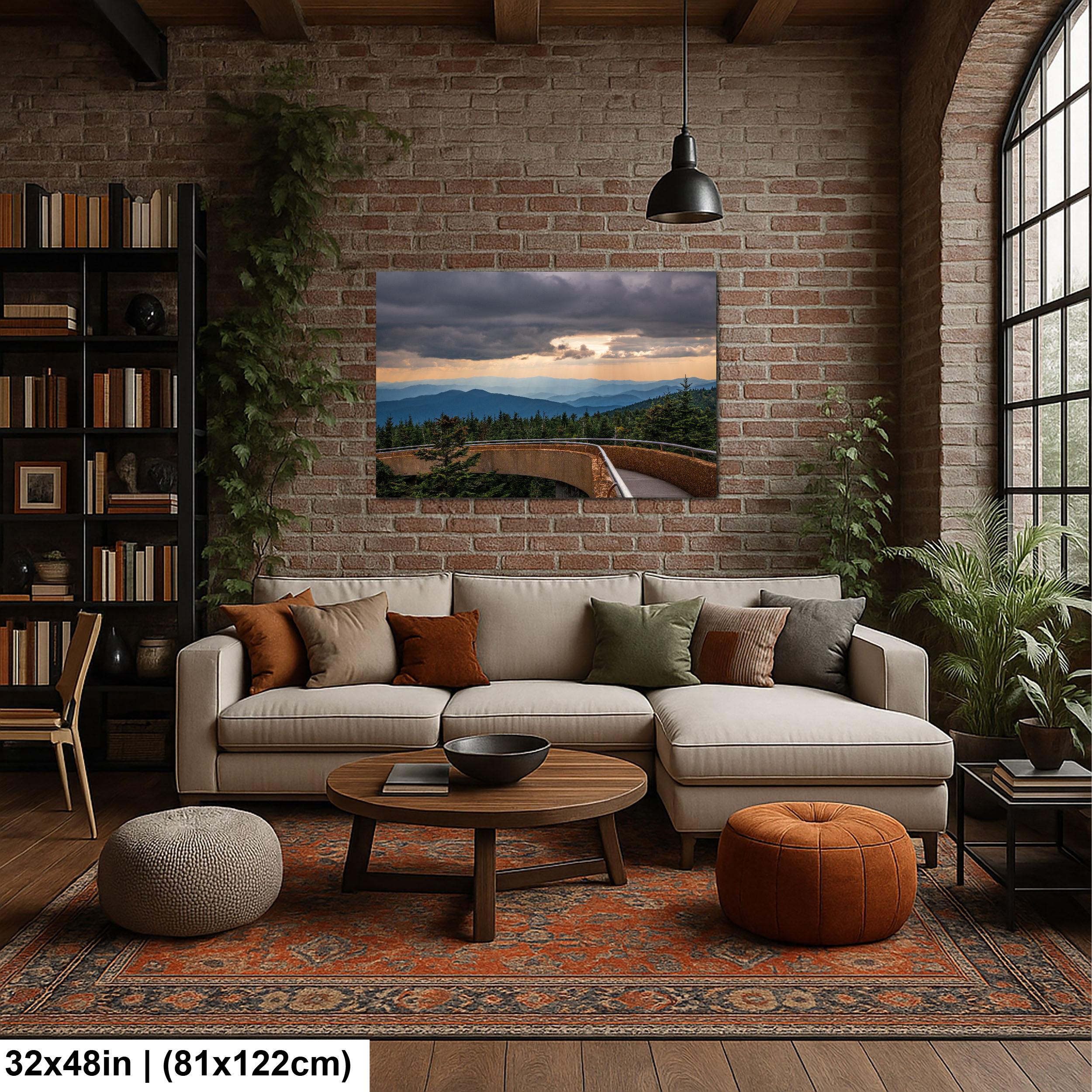 Storm's Light: Clingmans Dome Great Smoky Mountains Tennesse Photo Wall Art