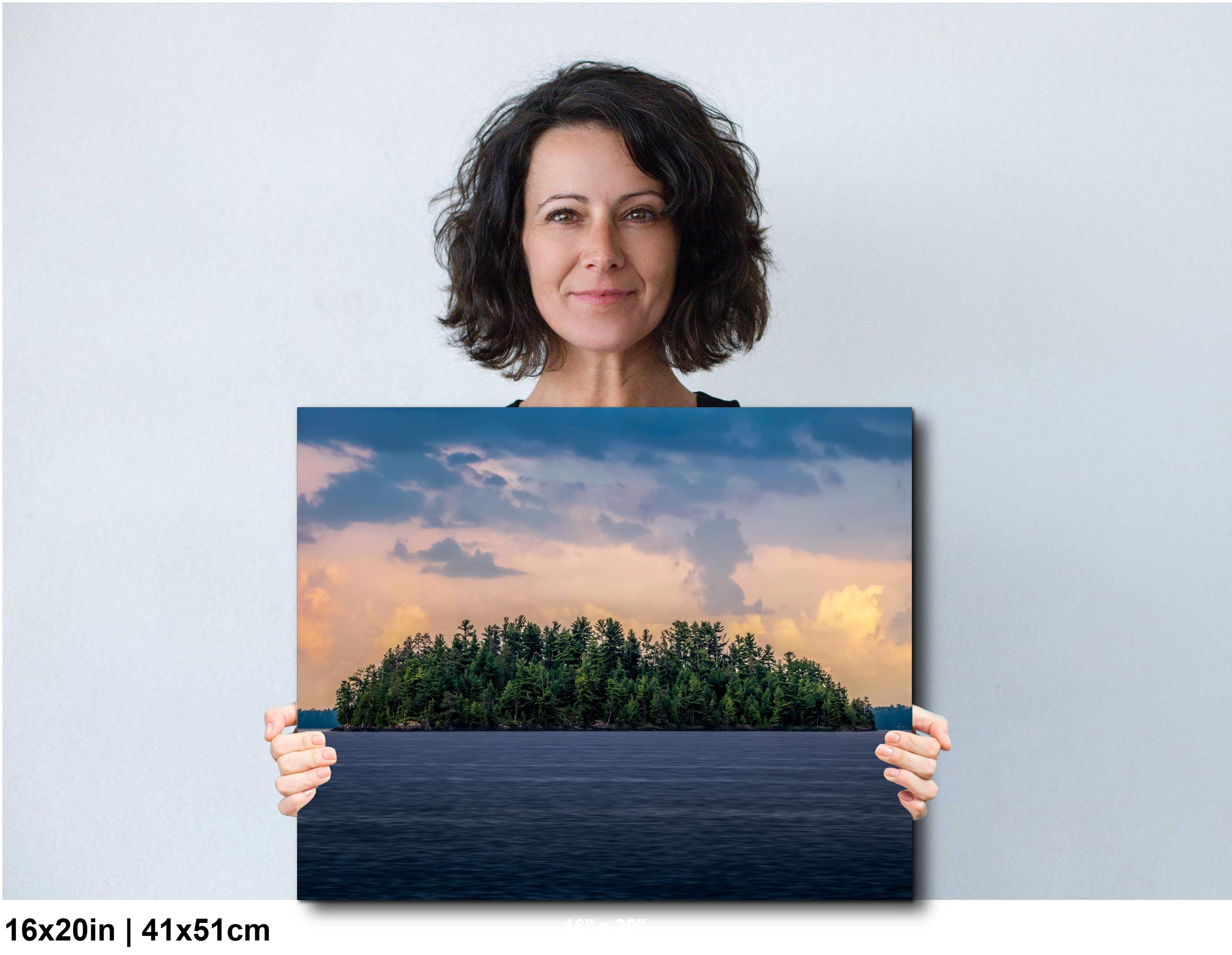 Voyageurs National Park Island, Minnesota Lake View, Tranquil Water, Nature Photography Wall Art