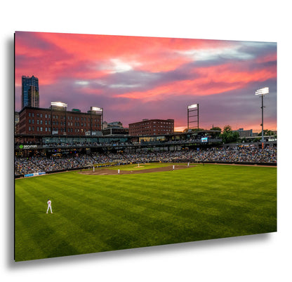 St. Paul Saints Baseball Stadium at Sunset, St. Paul Minnesota Photography Print