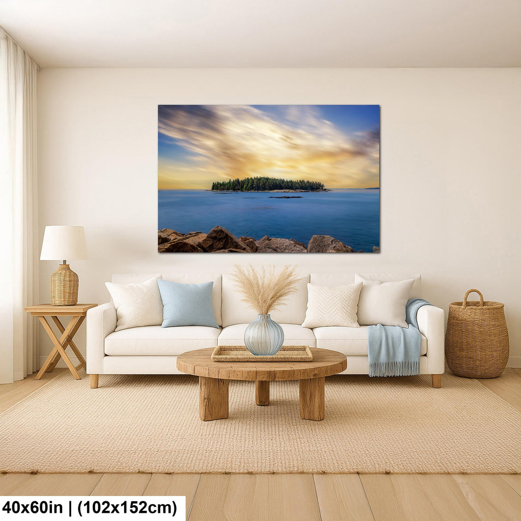Schoodic Peninsula: Acadia National Park Maine Sunset Photography Wall Art
