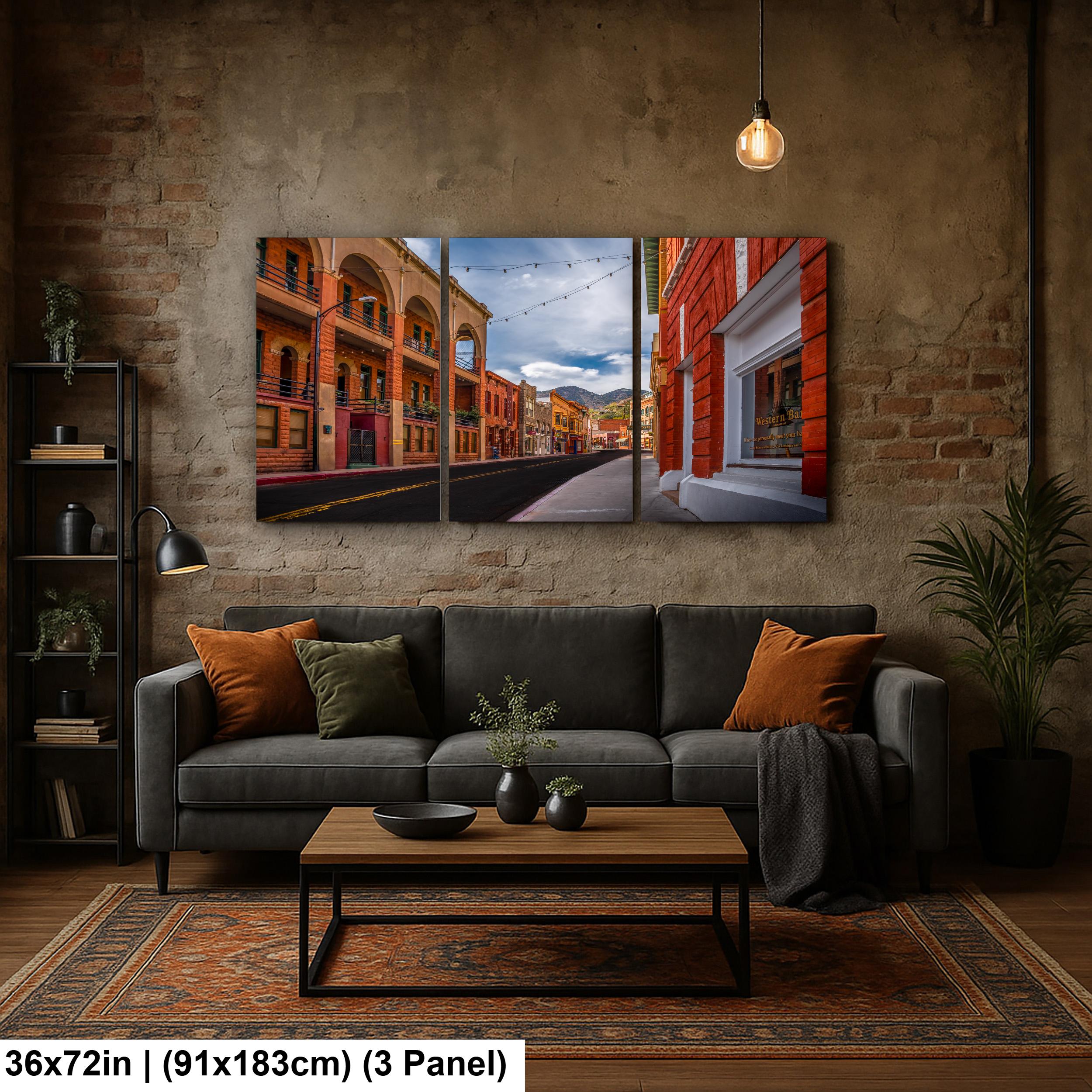 Bisbee Arizona Historic Streetscape, Colorful Downtown Architecture Wall Art Photography