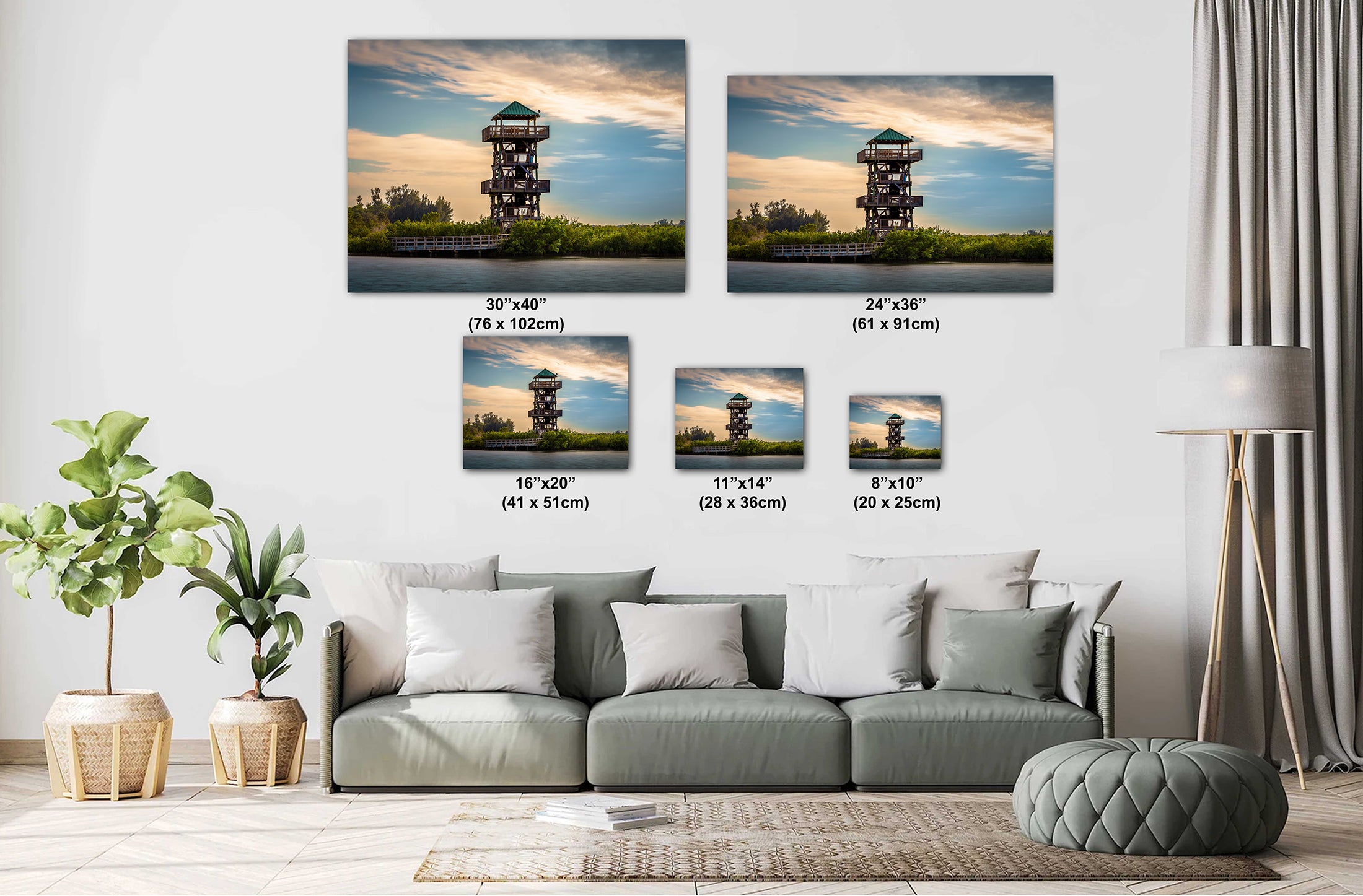 Bradenton’s Robinson Preserve Tower: Bradenton Florida Wood Tower Print Wall Art Photography Aluminum/Acrylic/Metal/Canvas