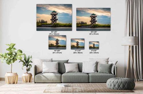 Bradenton’s Robinson Preserve Tower: Bradenton Florida Wood Tower Print Wall Art Photography Aluminum/Acrylic/Metal/Canvas