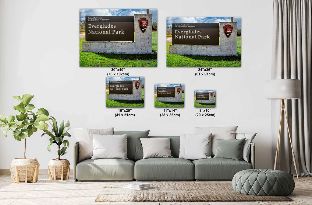 Gateway to the Wild: Welcome to Everglades National Park Florida Print Wall Art Photography Aluminum/Acrylic/Metal/Canvas