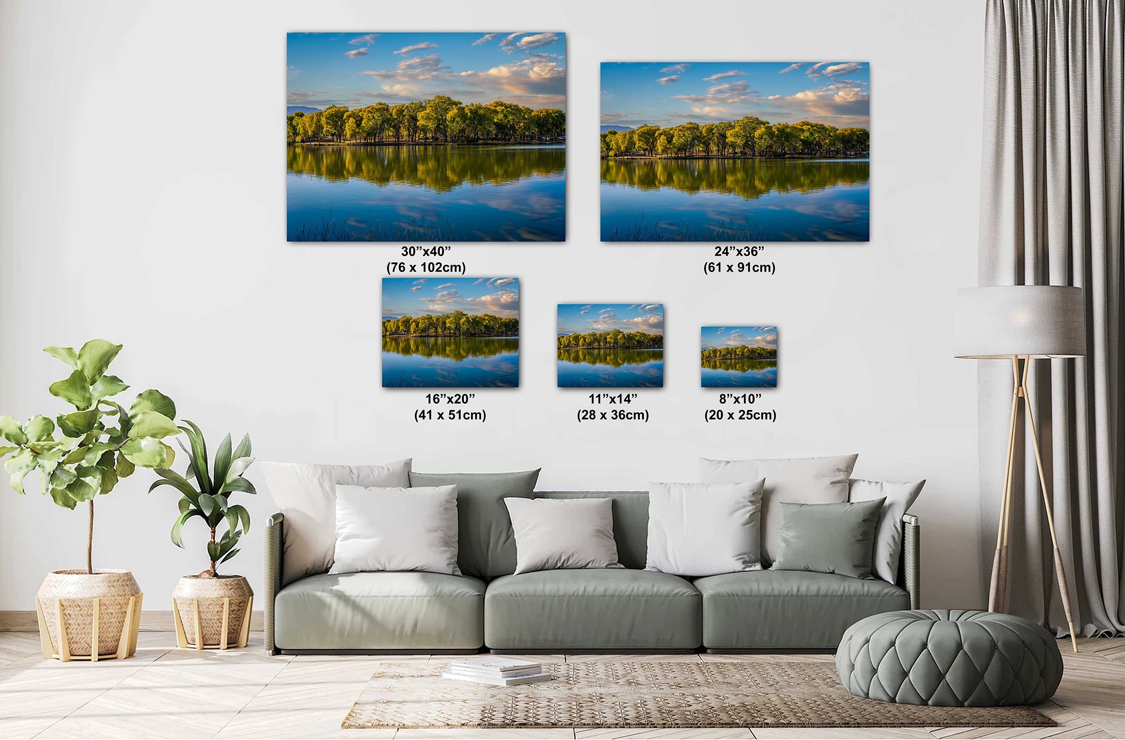 Lake Reflection: Cottonwood Arizona Nature Photography Wall Art