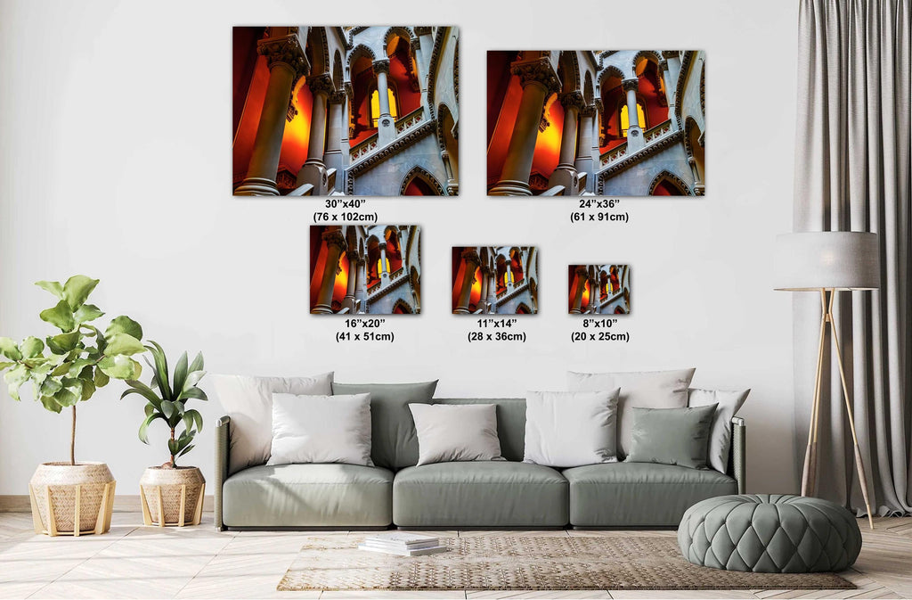 Albany Capitol Stairs Print: New York State Historic Architecture