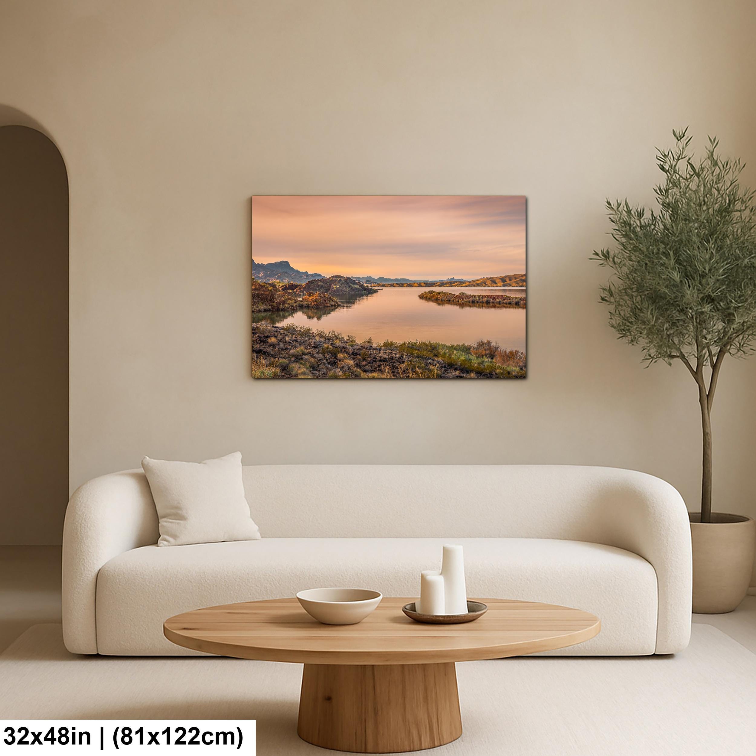 Colorado River Sunset Near Parker Arizona Photography Print, Southwest River Wall Art