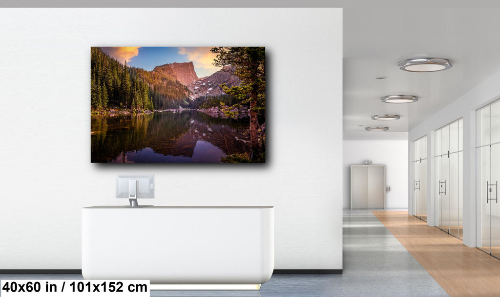 Dream Lake Sunrise Photography Print: Rocky Mountain National Park Wall Art