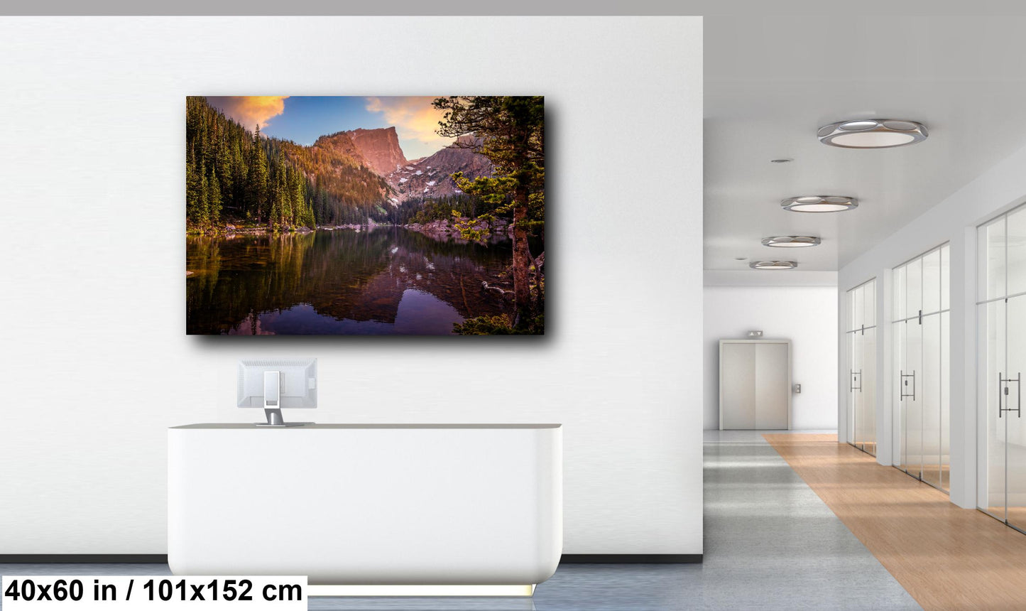 Peak Reflections on Dream Lake: Rocky Mountain National Park Colorado Print Wall Art Photography Aluminum/Acrylic/Metal/Canvas Travel Gift